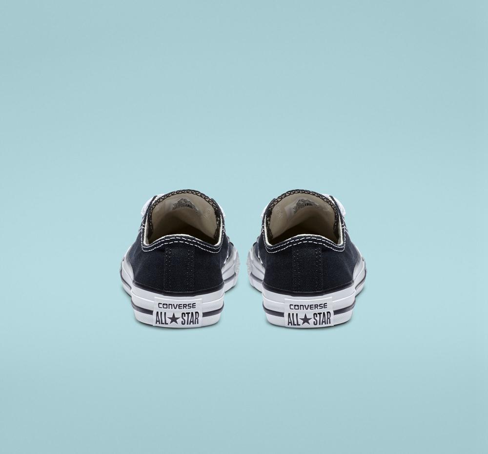 Low Tops Tenis Converse Chuck Taylor All Star Classic Little Kids Niño Negras  Colombia |  MIVXS-0325