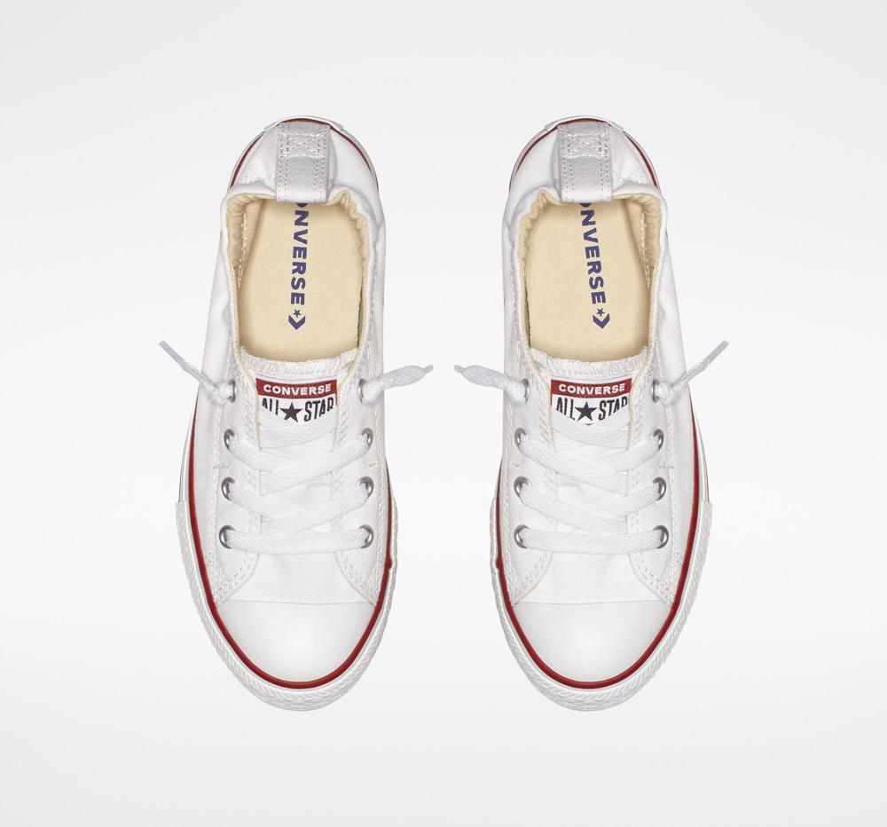 Low Tops Tenis Converse Chuck Taylor All Star Shoreline Slip Big Kids Niño Blancas  Colombia |  MWYRC-4356