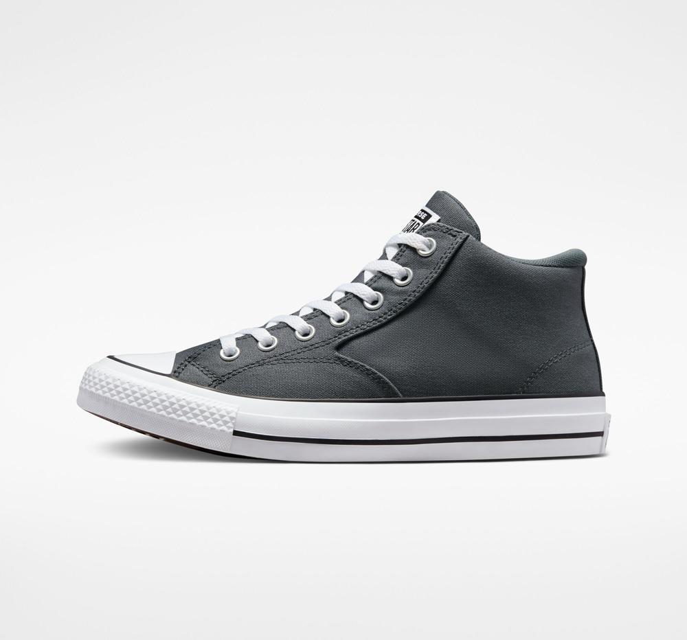 Low Tops Tenis Converse Chuck Taylor All Star Malden Calle Unisex Mid Hombre Gris Blancas Negras  Colombia |  OHWEB-8603