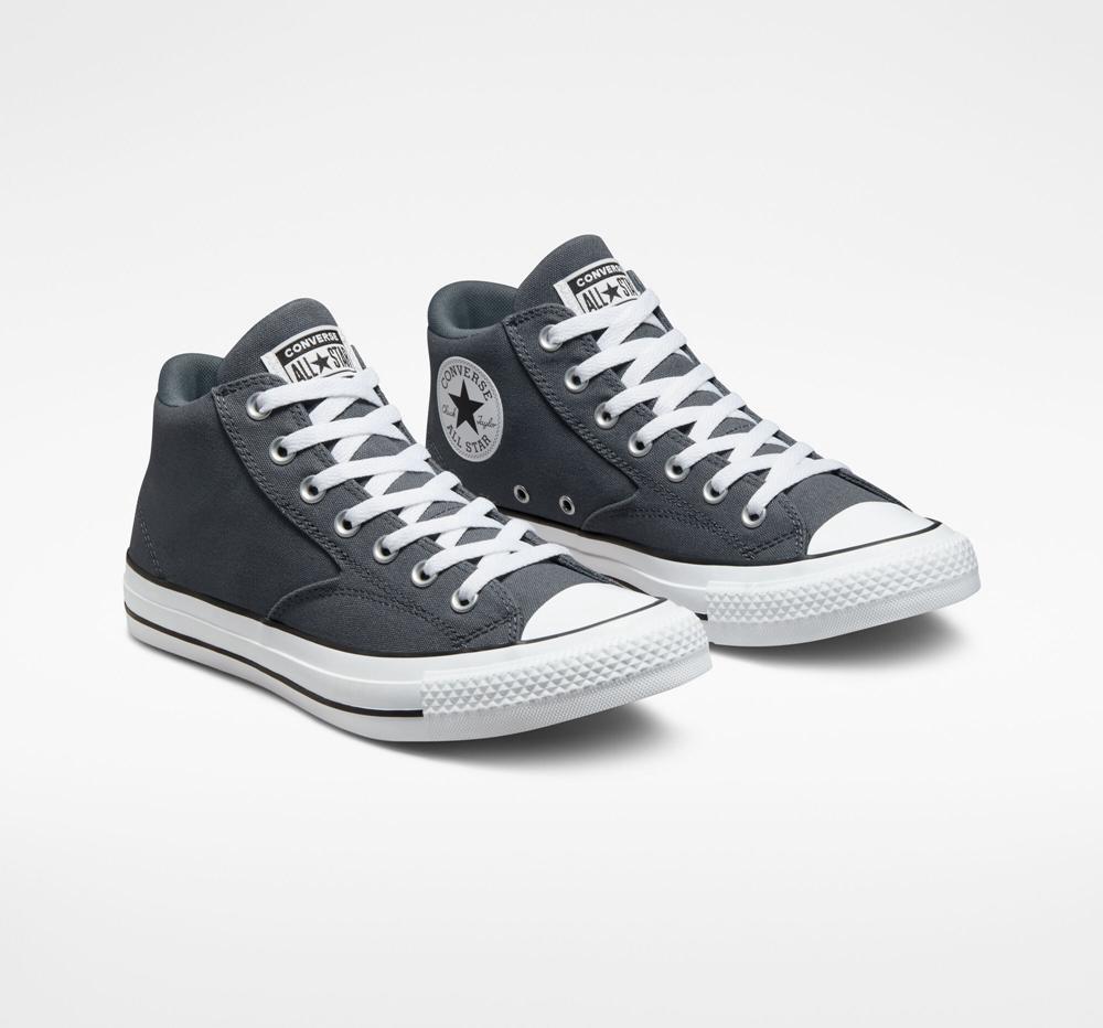 Low Tops Tenis Converse Chuck Taylor All Star Malden Calle Unisex Mid Hombre Gris Blancas Negras  Colombia |  OHWEB-8603