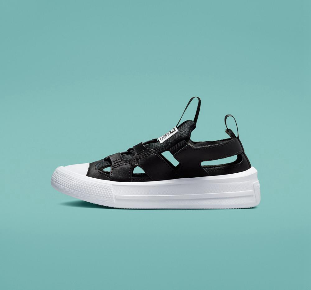 Low Tops Tenis Converse Chuck Taylor All Star Ultra Sandal Little Kids Niño Negras Negras Blancas  Colombia |  RULET-6043