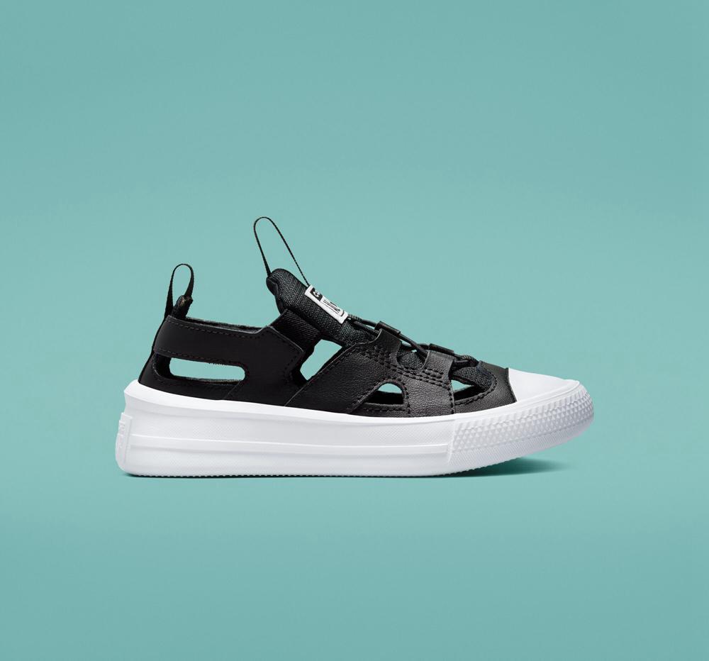 Low Tops Tenis Converse Chuck Taylor All Star Ultra Sandal Little Kids Niño Negras Negras Blancas  Colombia |  RULET-6043