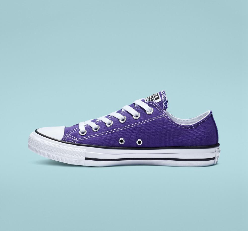 Low Tops Tenis Converse Chuck Taylor All Star Classic Unisex Hombre Moradas  Colombia |  UDEXZ-7486