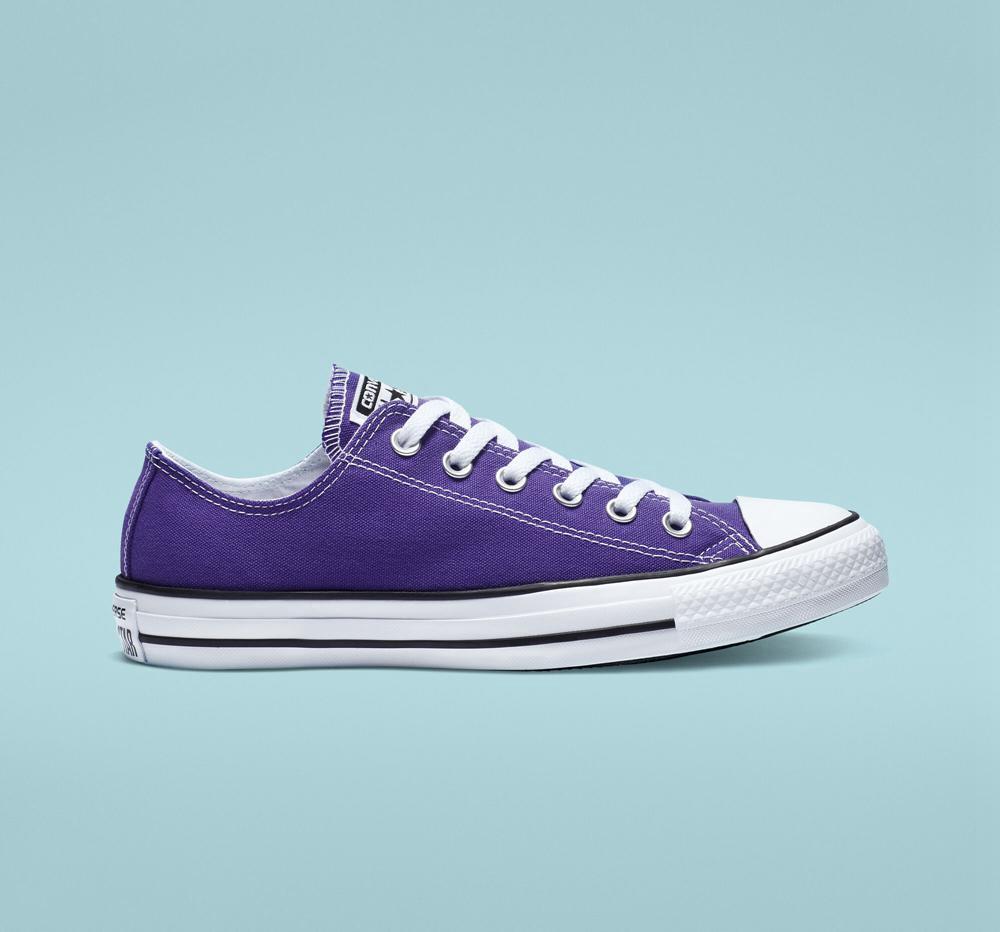 Low Tops Tenis Converse Chuck Taylor All Star Classic Unisex Hombre Moradas  Colombia |  UDEXZ-7486