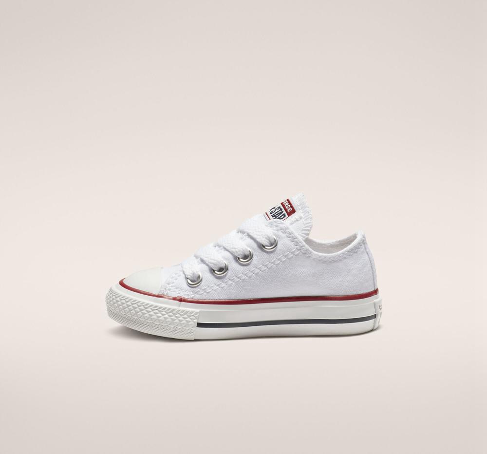 Low Tops Tenis Converse Chuck Taylor All Star Classic Toddler Niña Blancas  Colombia |  UHODE-5216
