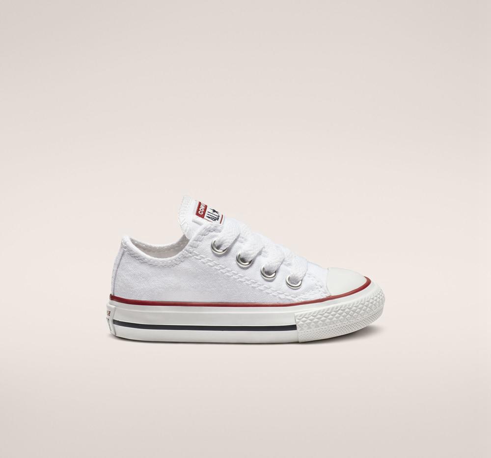 Low Tops Tenis Converse Chuck Taylor All Star Classic Toddler Niña Blancas  Colombia |  UHODE-5216