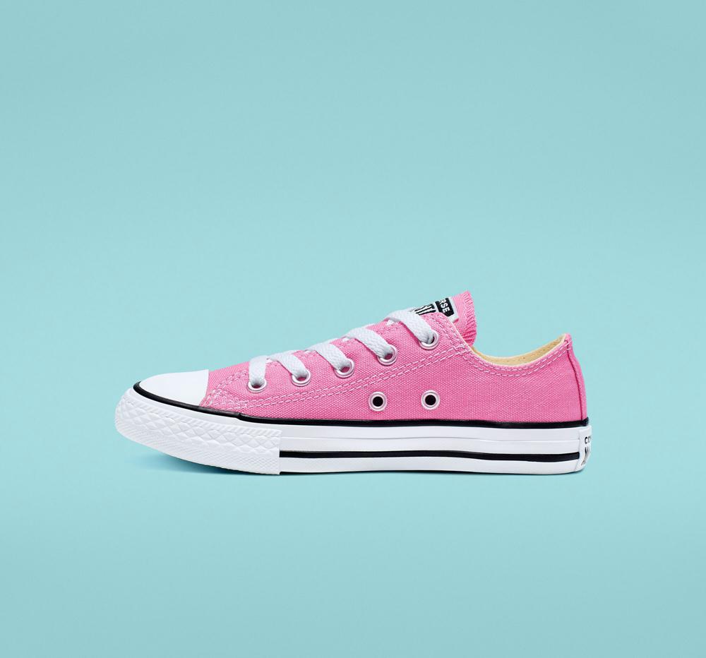 Low Tops Tenis Converse Chuck Taylor All Star Classic Little Kids Niña Rosas  Colombia |  URMHQ-5087