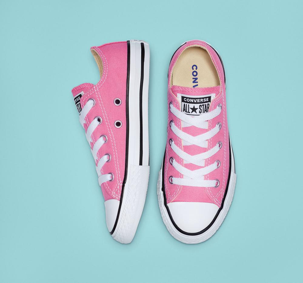 Low Tops Tenis Converse Chuck Taylor All Star Classic Little Kids Niña Rosas  Colombia |  URMHQ-5087
