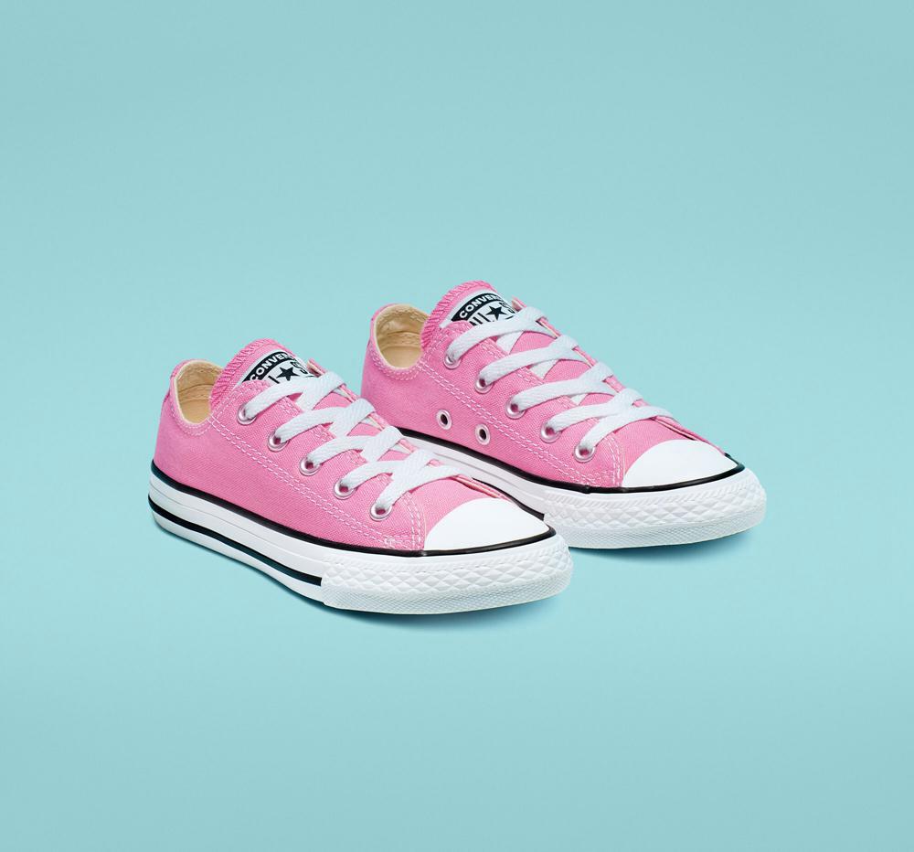 Low Tops Tenis Converse Chuck Taylor All Star Classic Little Kids Niña Rosas  Colombia |  URMHQ-5087