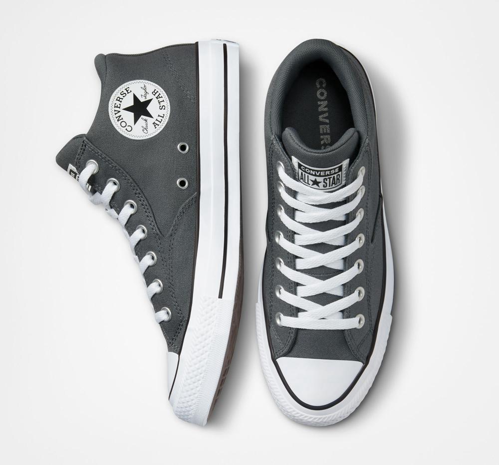 Low Tops Tenis Converse Chuck Taylor All Star Malden Calle Unisex Mid Hombre Gris Blancas Negras  Colombia |  WCTKI-9167
