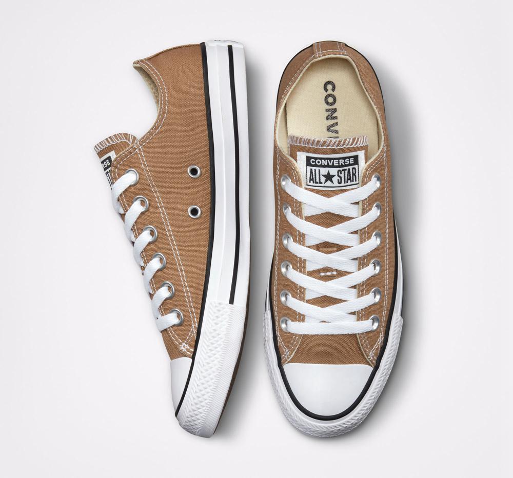 Low Tops Tenis Converse Chuck Taylor All Star Seasonal Color Unisex Hombre Marrones Blancas Negras  Colombia |  WGCNV-1846