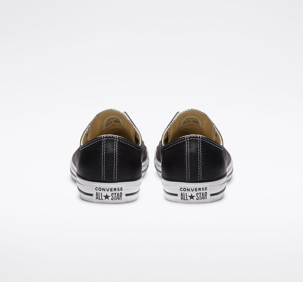 Low Tops Tenis Converse Chuck Taylor All Star Leather Unisex Hombre Negras  Colombia |  WJFUK-9264