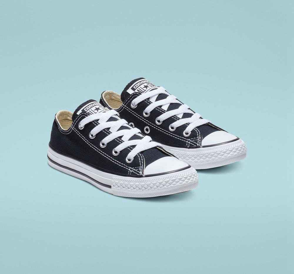 Low Tops Tenis Converse Chuck Taylor All Star Classic Little Kids Niña Negras  Colombia |  YCXDP-0816