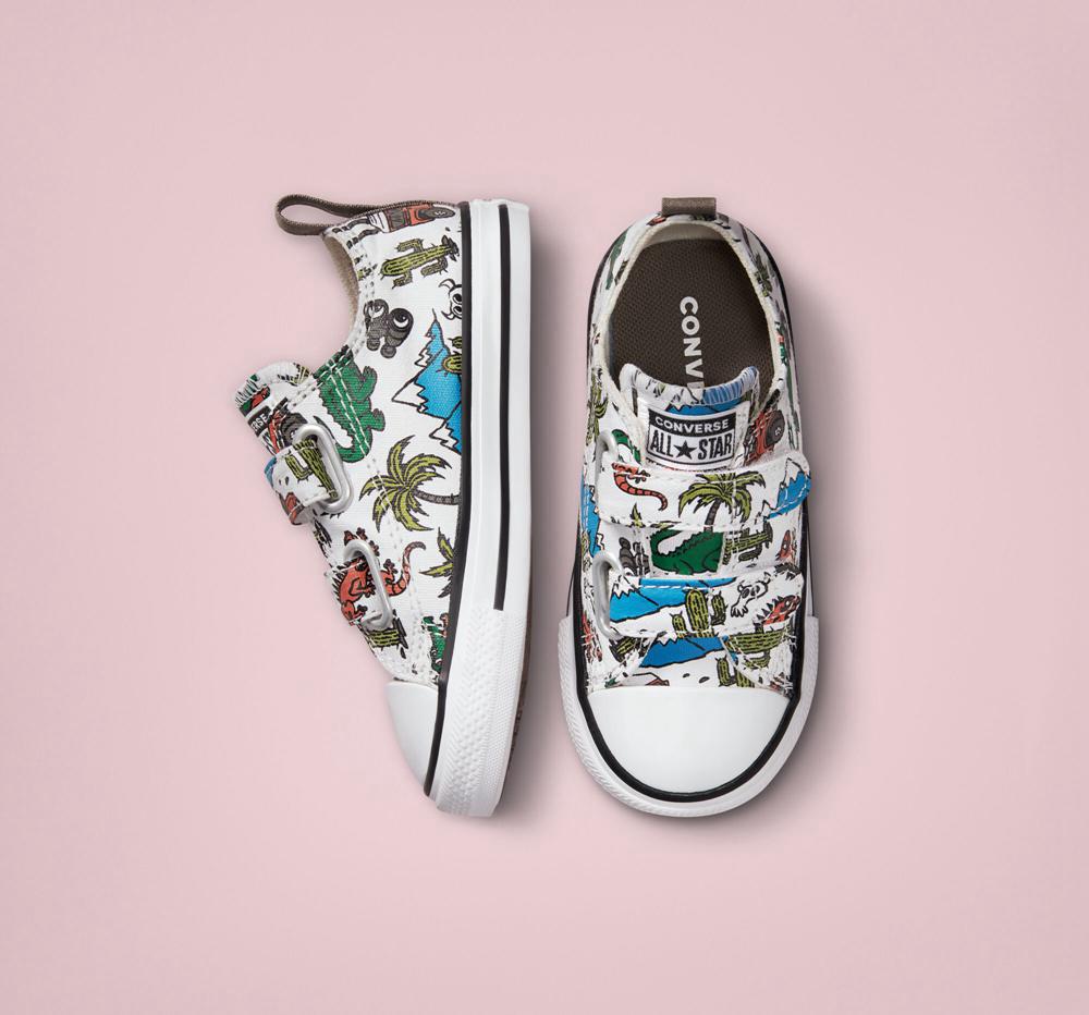 Low Tops Tenis Converse Chuck Taylor All Star Easy On Desert Explorer Toddler Niño Blancas Verde  Colombia |  YKRFB-8394