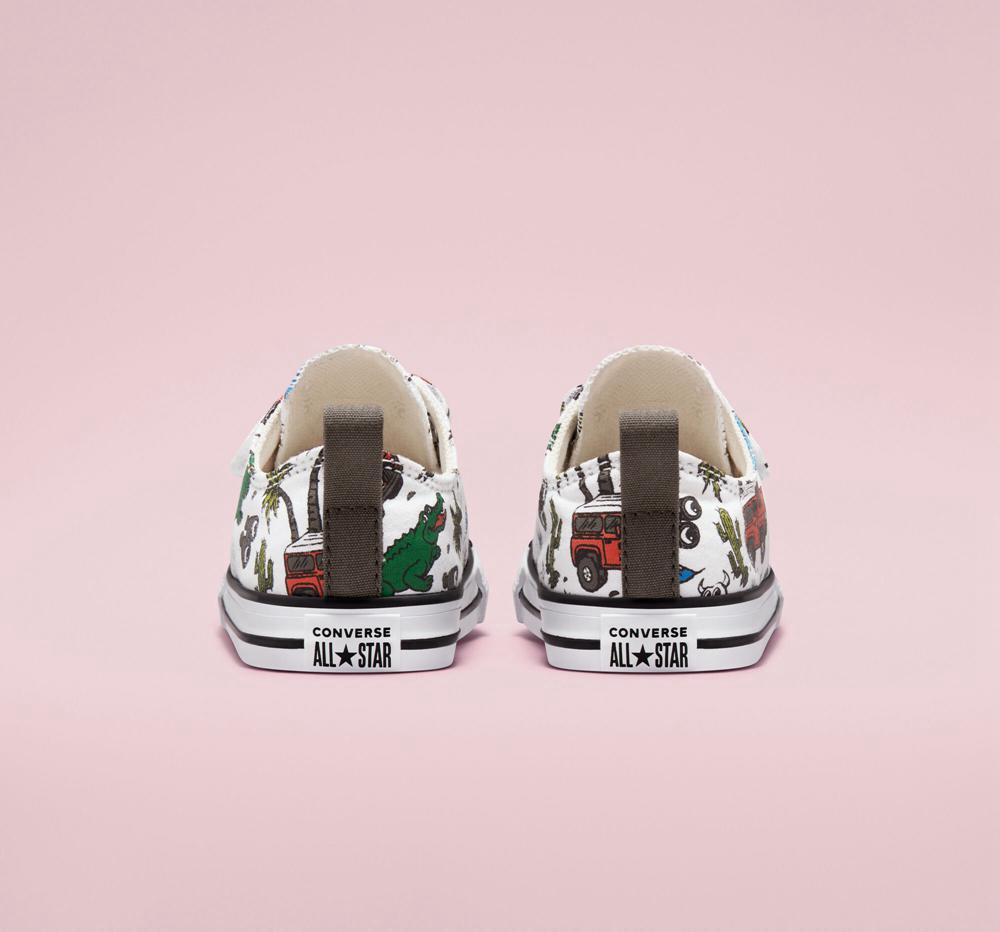 Low Tops Tenis Converse Chuck Taylor All Star Easy On Desert Explorer Toddler Niño Blancas Verde  Colombia |  YKRFB-8394