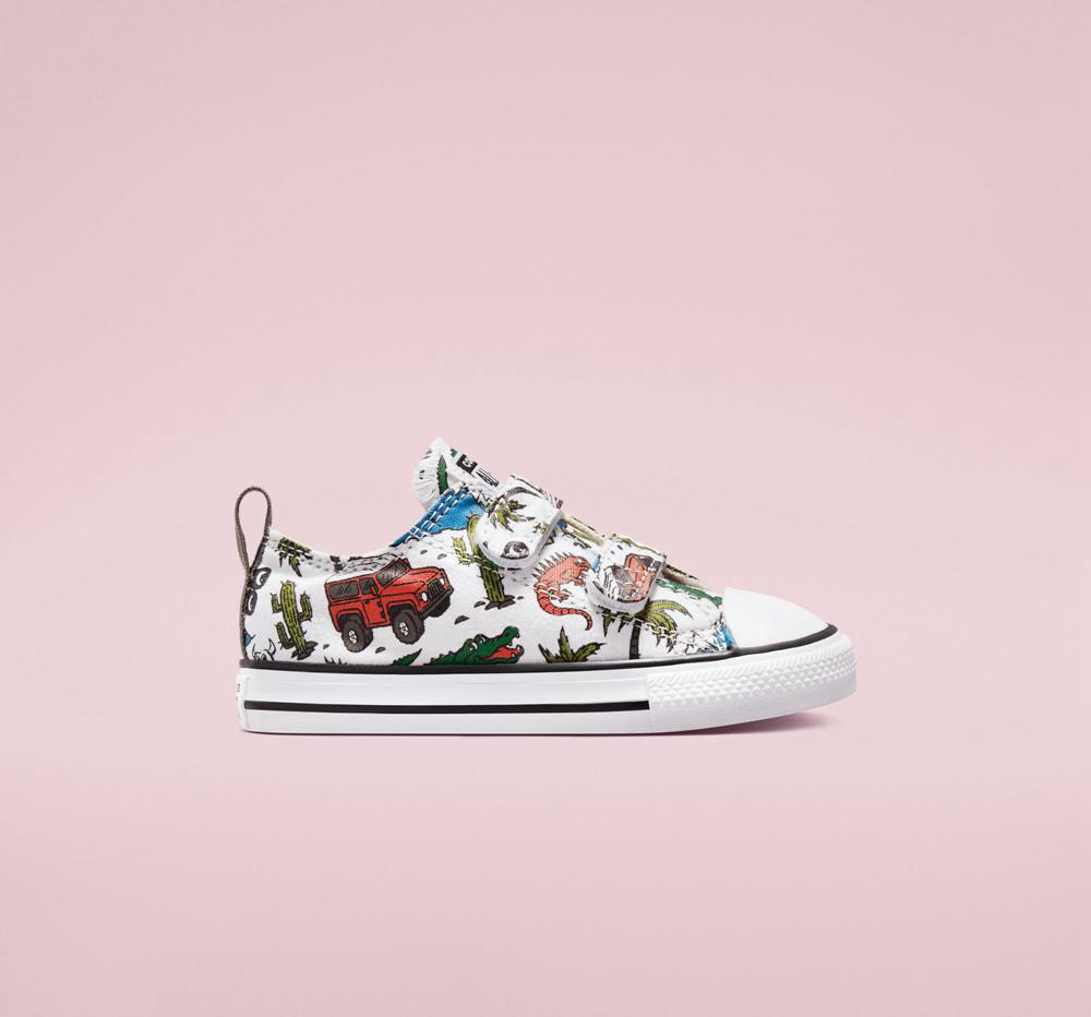 Low Tops Tenis Converse Chuck Taylor All Star Easy On Desert Explorer Toddler Niño Blancas Verde  Colombia |  YKRFB-8394