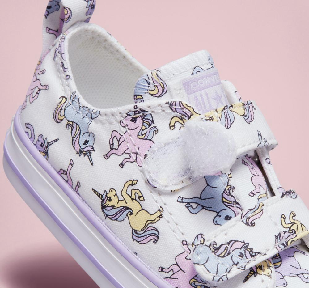 Low Tops Tenis Converse Chuck Taylor All Star Easy On Unicorns Toddler Niña Blancas  Colombia |  ZEKIH-7428