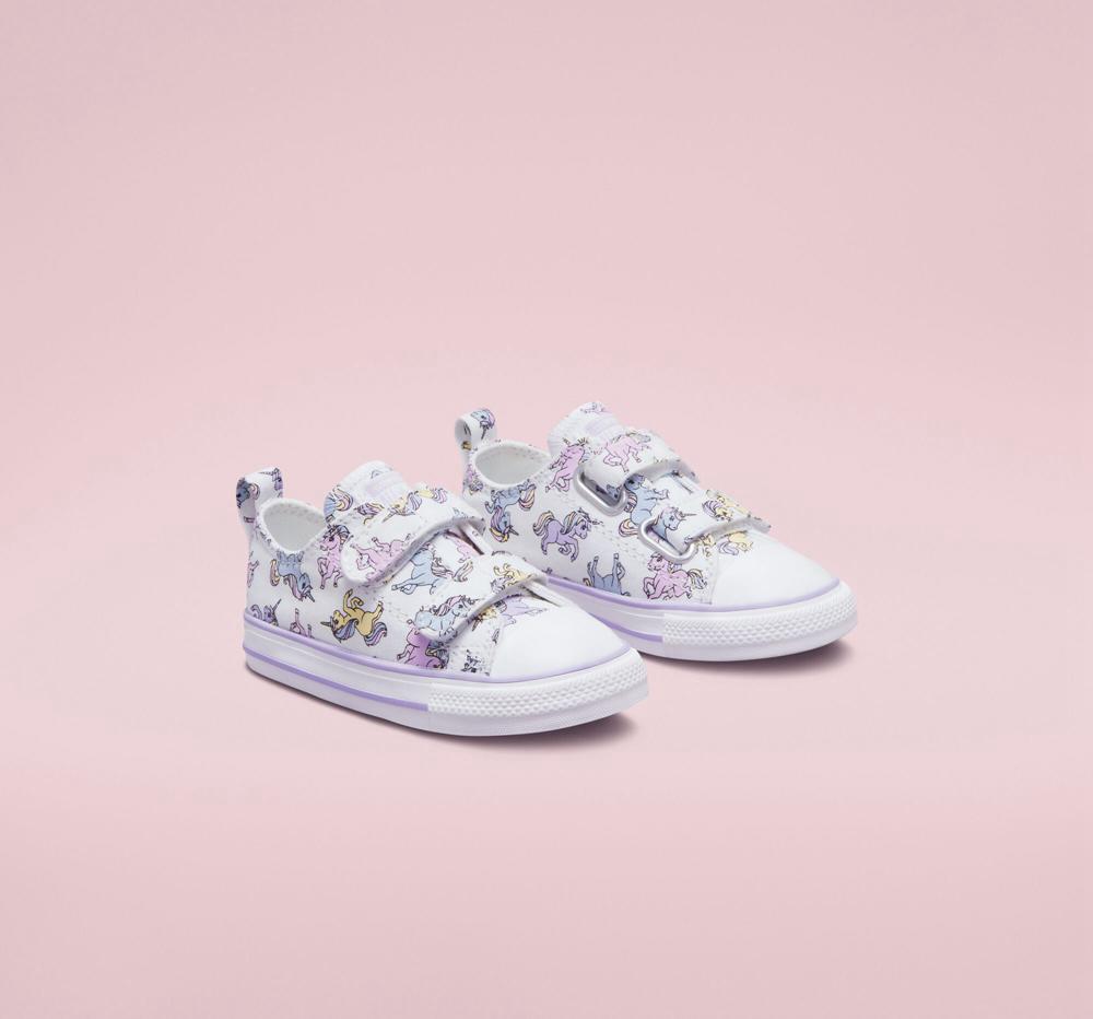 Low Tops Tenis Converse Chuck Taylor All Star Easy On Unicorns Toddler Niña Blancas  Colombia |  ZEKIH-7428