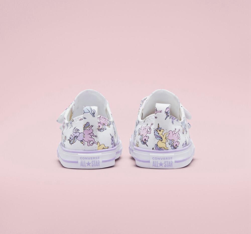 Low Tops Tenis Converse Chuck Taylor All Star Easy On Unicorns Toddler Niña Blancas  Colombia |  ZEKIH-7428