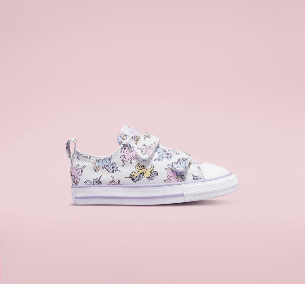 Low Tops Tenis Converse Chuck Taylor All Star Easy On Unicorns Toddler Niña Blancas  Colombia |  ZEKIH-7428