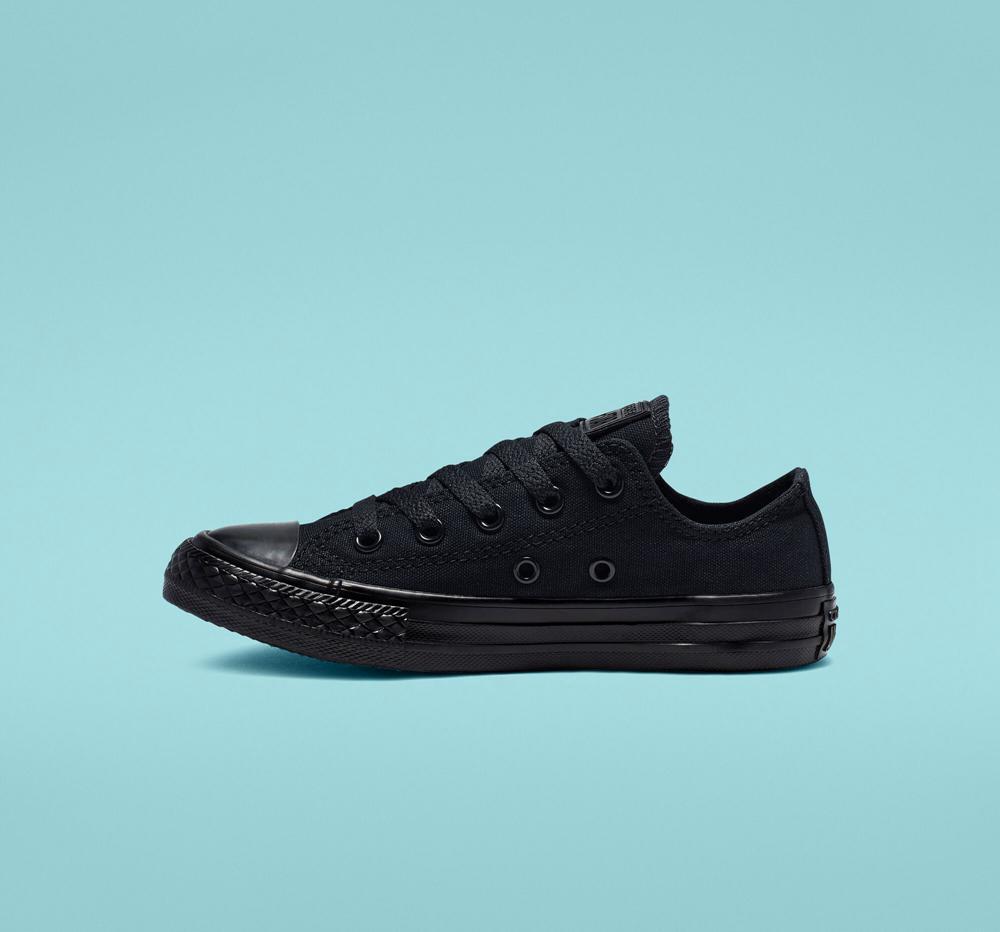 Low Tops Tenis Converse Chuck Taylor All Star Classic Little Kids Niña Negras  Colombia |  ZRIHK-6718