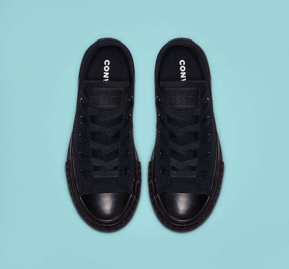 Low Tops Tenis Converse Chuck Taylor All Star Classic Little Kids Niña Negras  Colombia |  ZRIHK-6718