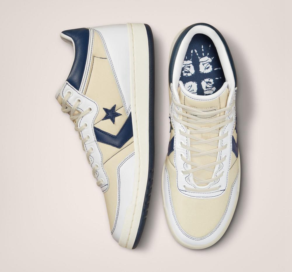 Low Tops Tenis Converse Cons Fastbreak Pro Sage Skate Hombre Blancas Azul Marino  Colombia |  MKSEV-6015