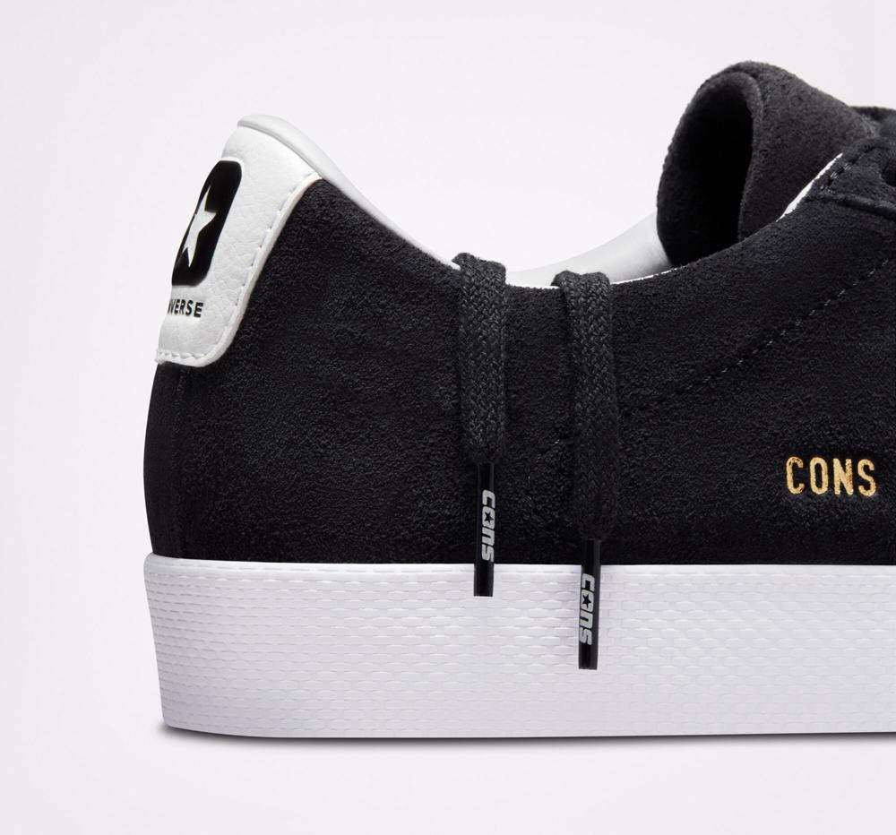 Low Tops Tenis Converse Cons Pl Vulc Pro Suede Skate Mujer Negras Blancas Blancas  Colombia |  PJOAD-0654