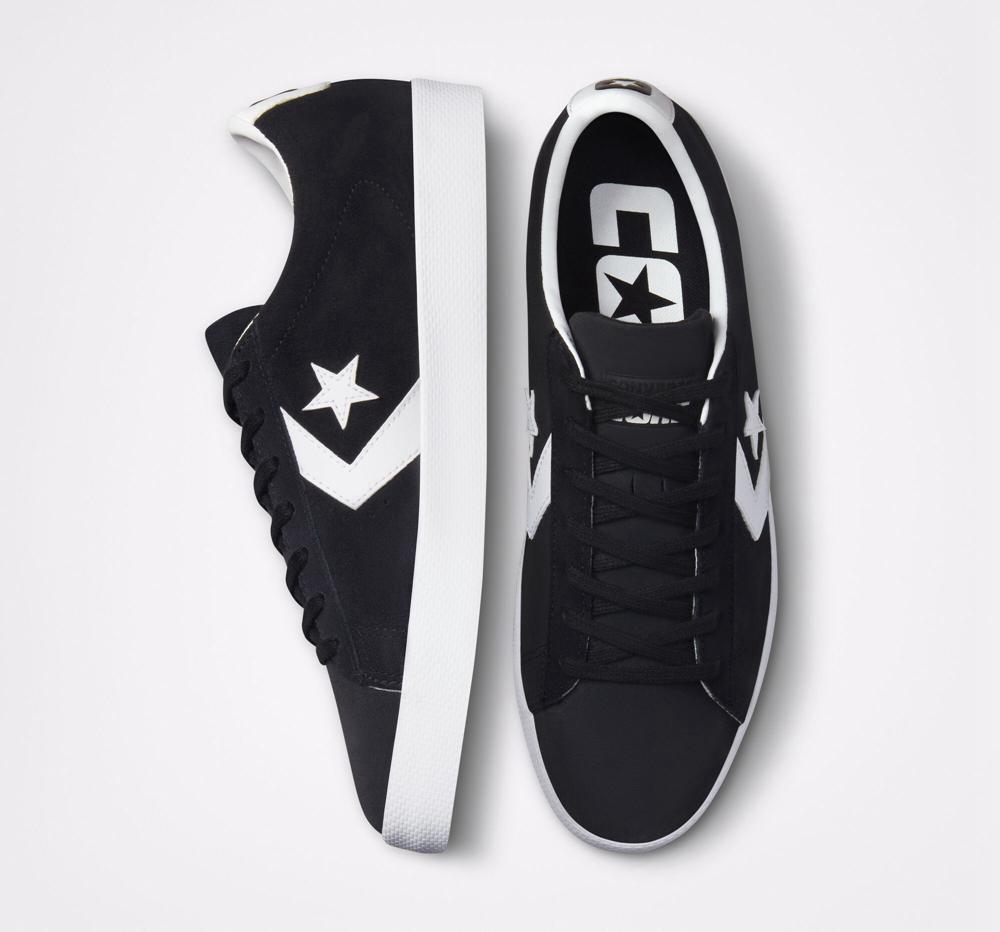 Low Tops Tenis Converse Cons Pl Vulc Pro Suede Skate Mujer Negras Blancas Blancas  Colombia |  PJOAD-0654