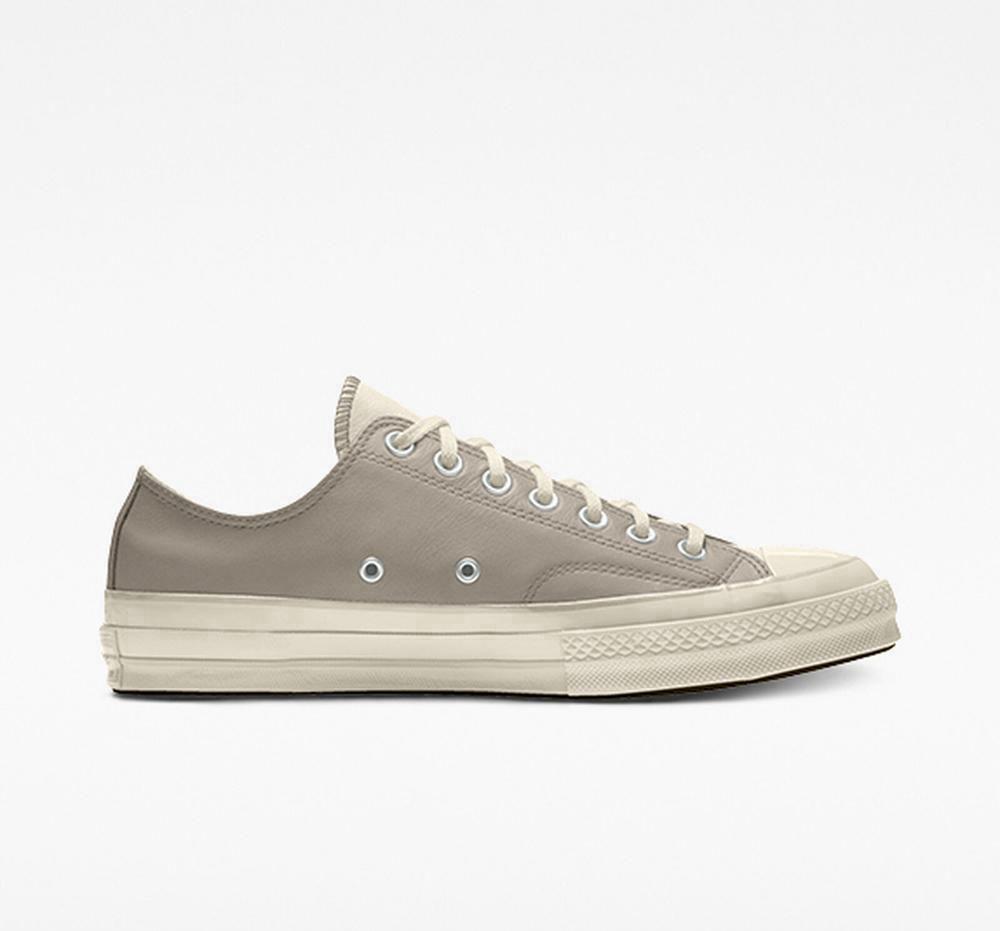 Low Tops Tenis Converse Custom Chuck 70 Leather By You Unisex Hombre Gris  Colombia |  ARIFT-4971