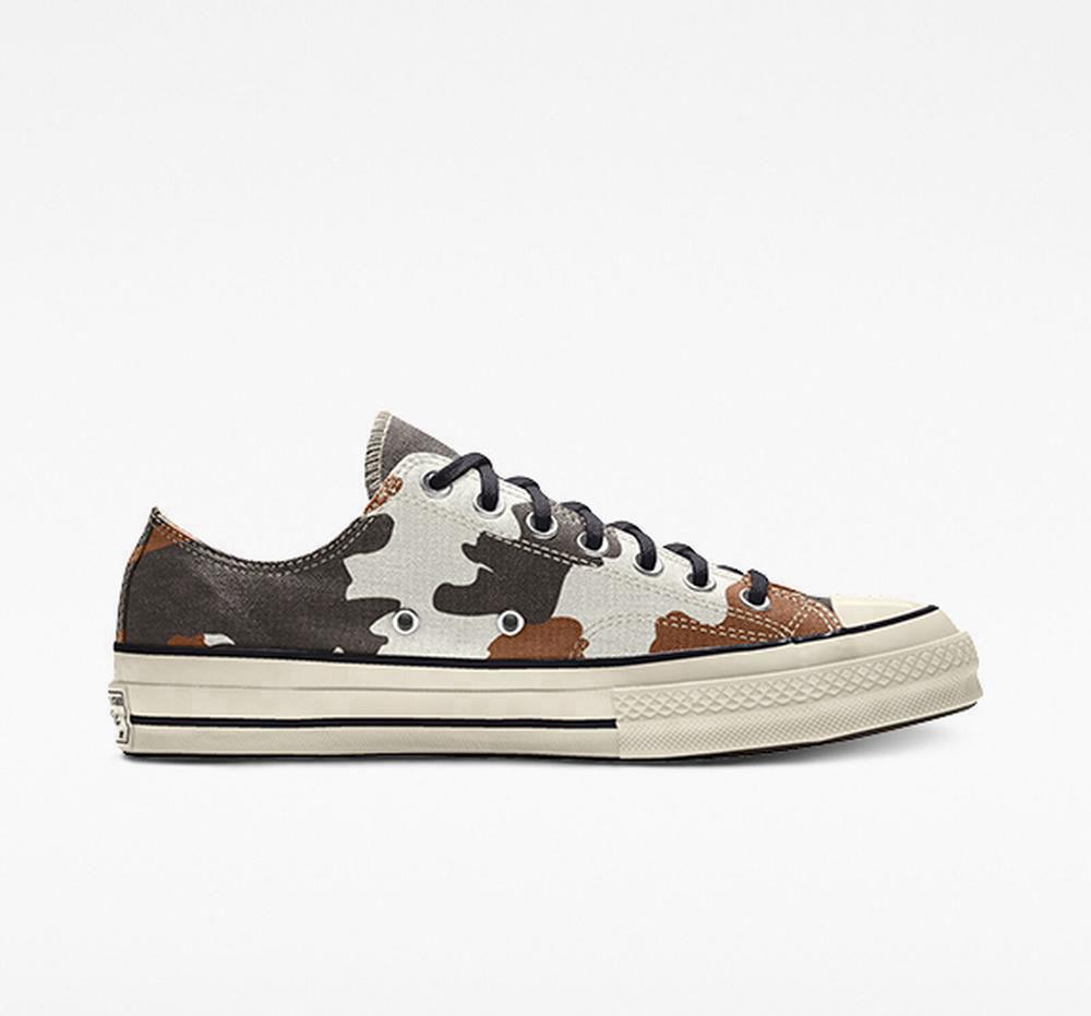 Low Tops Tenis Converse Custom Chuck 70 Vintage Canvas By You Unisex Mujer Browncow  Colombia |  HOZTQ-0847