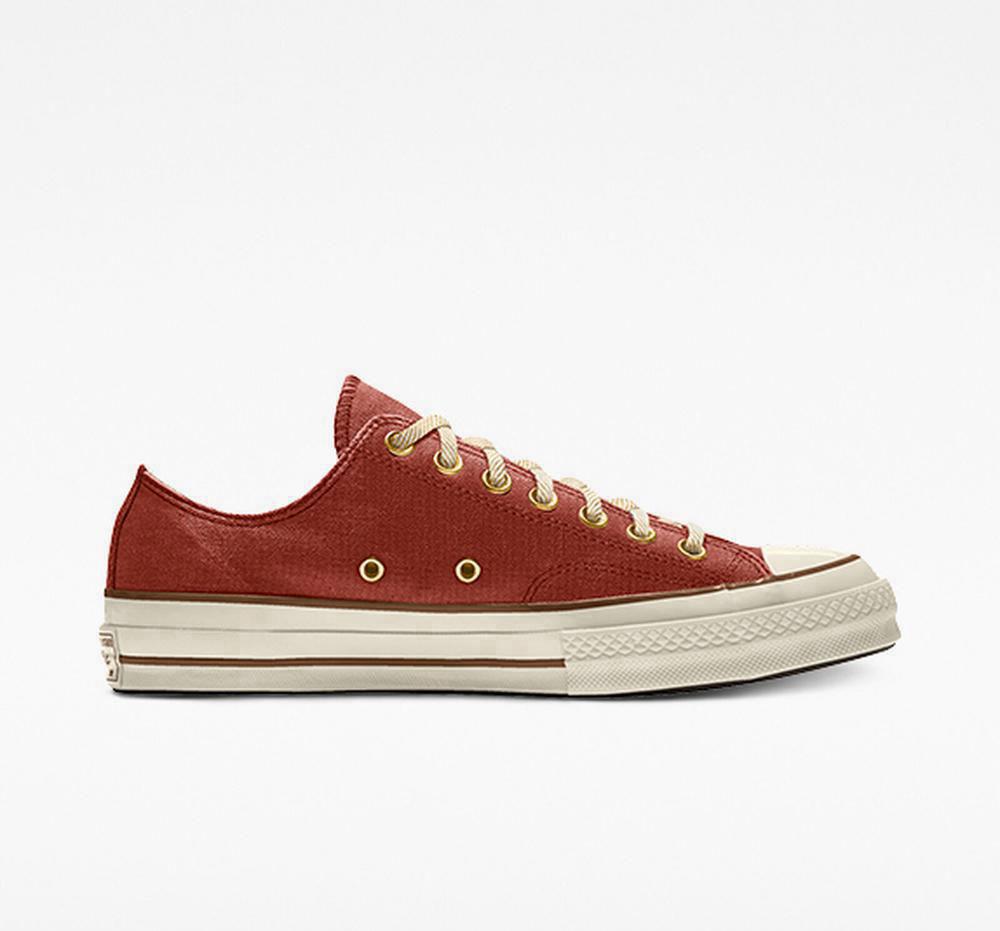 Low Tops Tenis Converse Custom Chuck 70 Vintage Canvas By You Unisex Mujer Naranjas  Colombia |  RLXTE-1780