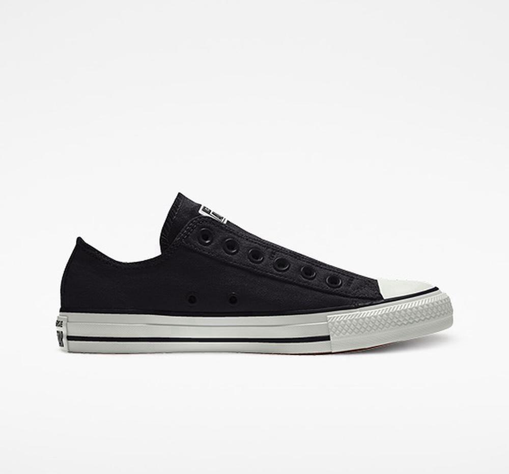 Low Tops Tenis Converse Custom Chuck Taylor All Star Slip By You Unisex Mujer Negras  Colombia |  HBTKI-2781