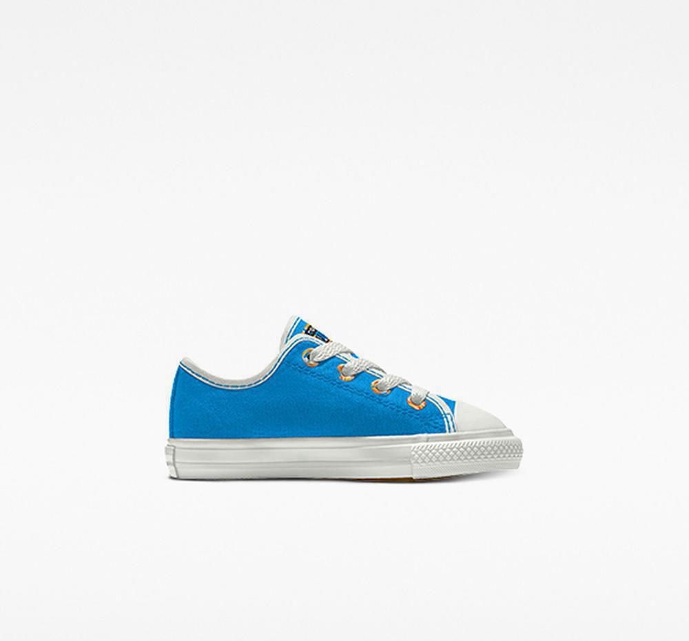 Low Tops Tenis Converse Custom Chuck Taylor All Star By You Toddler Niño Azules  Colombia |  MFXNO-2145