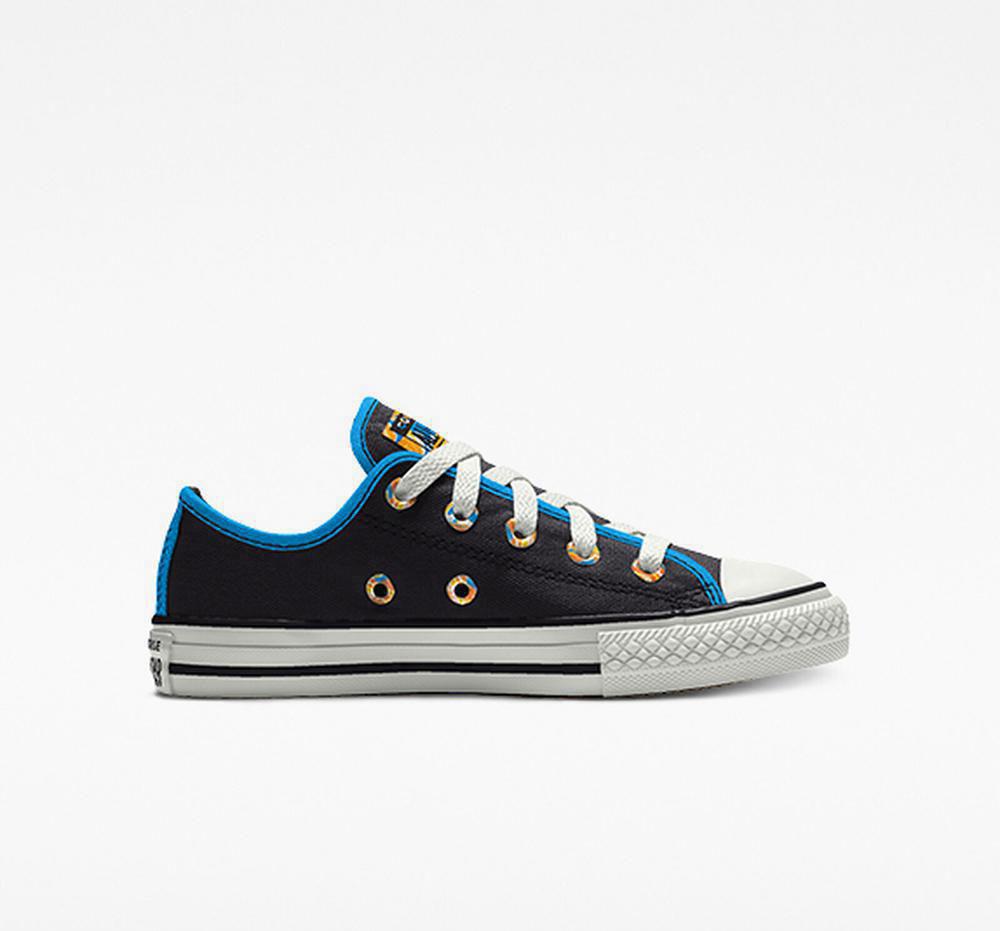 Low Tops Tenis Converse Custom Chuck Taylor All Star By You Little Kids Niña Negras  Colombia |  VWQAD-9670