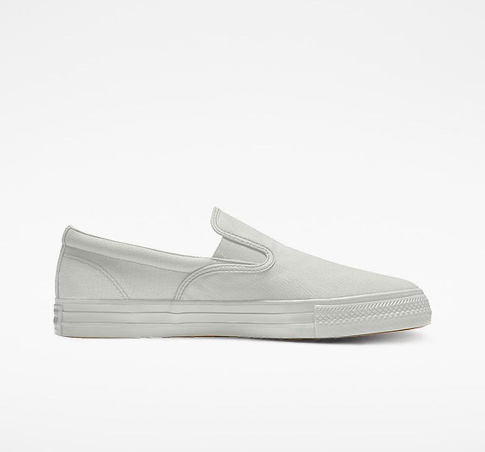 Low Tops Tenis Converse Custom Chuck Taylor All Star Double Gore Slip By You Unisex Mujer Gris  Colombia |  XAFHU-2350