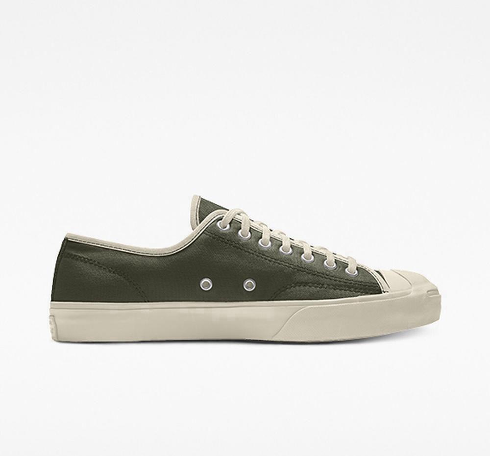 Low Tops Tenis Converse Custom Jack Purcell Canvas By You Unisex Hombre Verde Kaki  Colombia |  MFNKS-5376