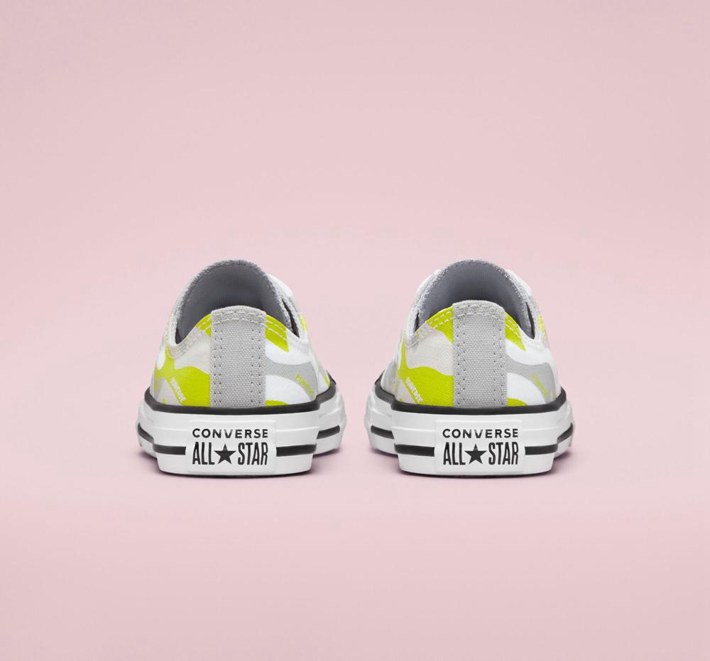 Low Tops Tenis Converse Híbrido Camo Chuck Taylor All Star Little Kids Niña Blancas  Colombia |  DRFZO-1709