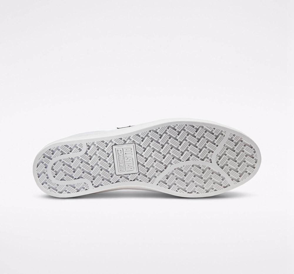 Low Tops Tenis Converse Og Pro Leather Unisex Mujer Blancas Negras Blancas  Colombia |  EYMWX-6083