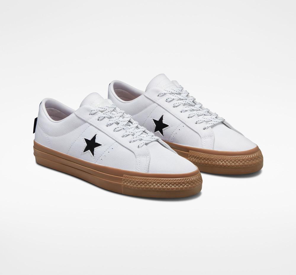 Low Tops Tenis Converse One Star Pro Cordura Canvas Skate Mujer Blancas Negras Verde Menta  Colombia |  CZRAX-4286