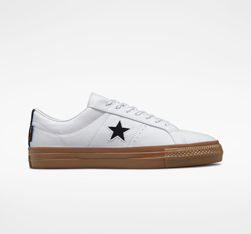 Low Tops Tenis Converse One Star Pro Cordura Canvas Skate Hombre Blancas Negras Verde Menta  Colombia |  KDOXY-8490