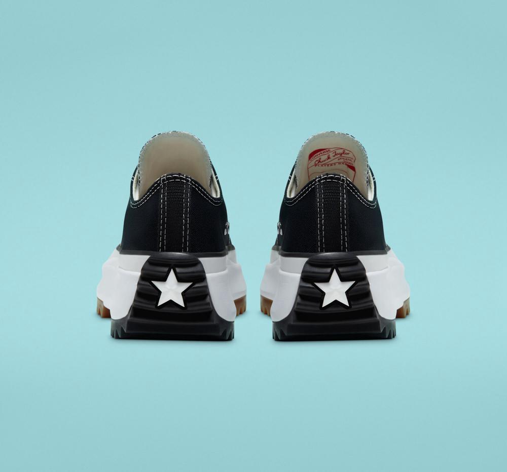 Low Tops Tenis Converse Run Star Hike Plataforma Unisex Hombre Negras Blancas  Colombia |  NBCLK-1934