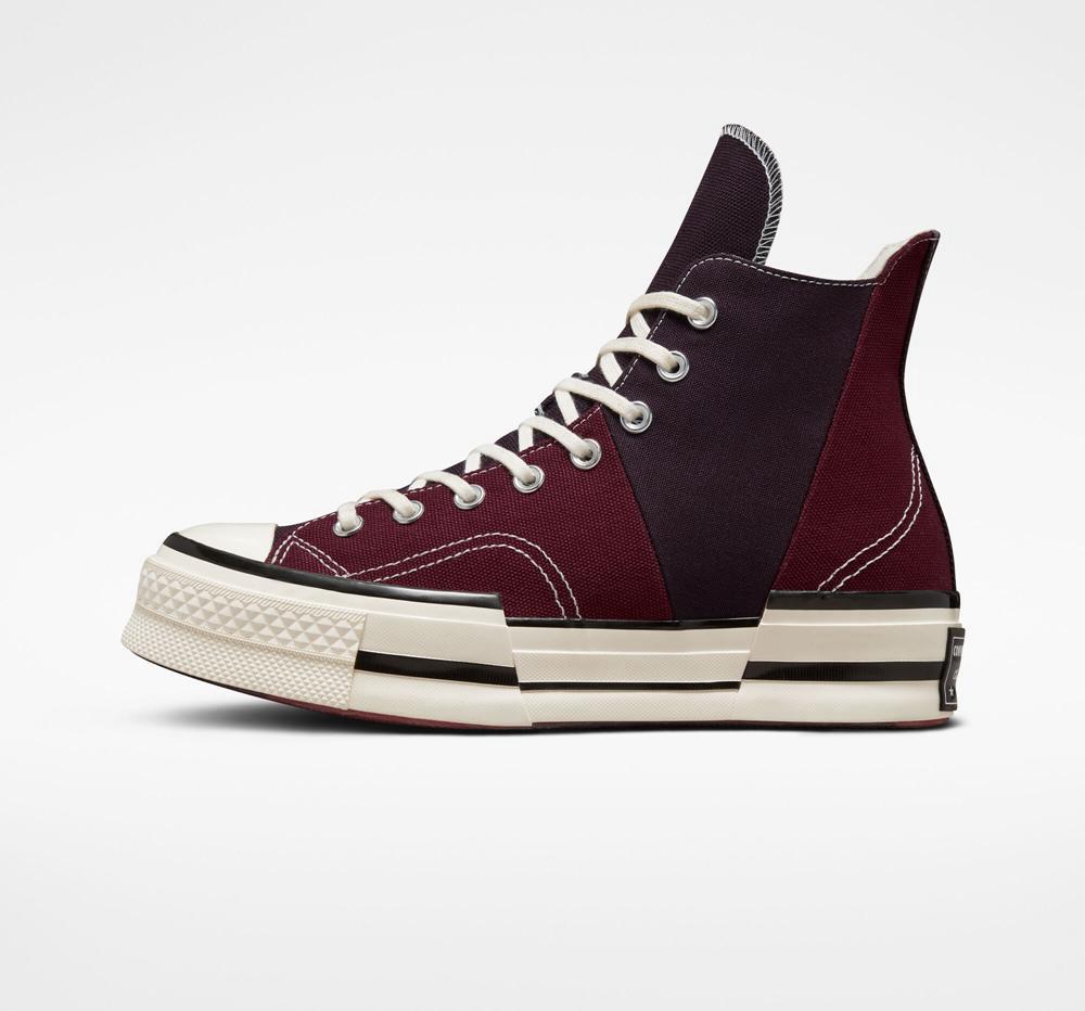 Zapatos Plataforma Tenis Converse Chuck 70 Plus Unisex High Top Mujer Burdeos Verde Menta Negras  Colombia |  ERYMK-8340
