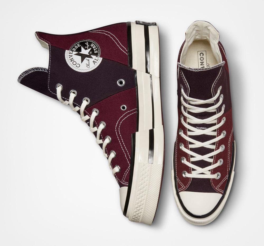 Zapatos Plataforma Tenis Converse Chuck 70 Plus Unisex High Top Hombre Burdeos Verde Menta Negras  Colombia |  WHYQA-2638