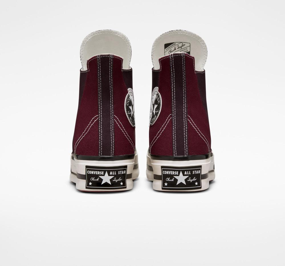 Zapatos Plataforma Tenis Converse Chuck 70 Plus Unisex High Top Hombre Burdeos Verde Menta Negras  Colombia |  WHYQA-2638