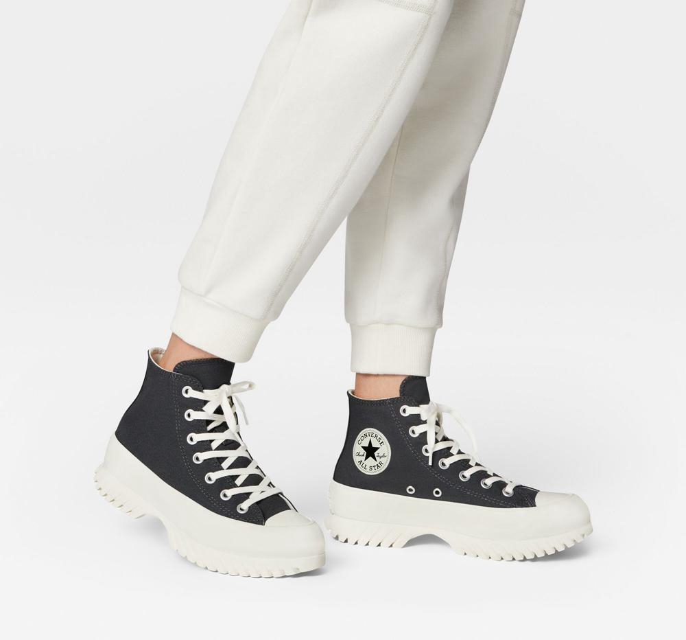 Zapatos Plataforma Tenis Converse Chuck Taylor All Star Lugged 2.0 Unisex High Top Hombre Gris Negras  Colombia |  YZKHQ-6753