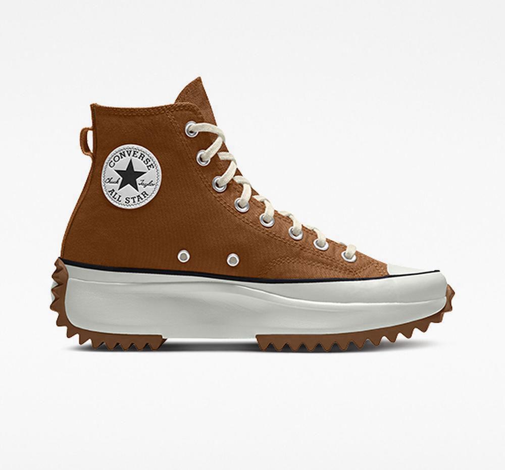 Zapatos Plataforma Tenis Converse Custom Run Star Hike By You Unisex High Top Mujer Brindlebrown  Colombia |  BALJW-1794