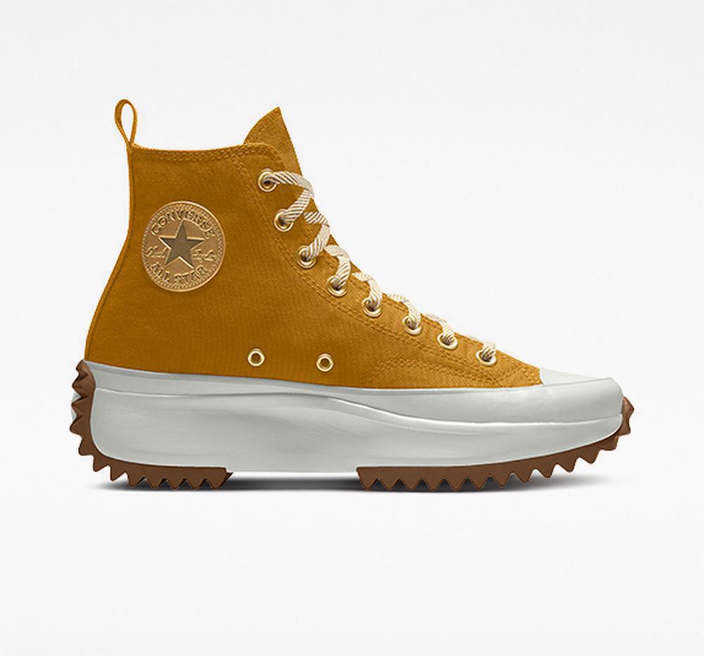 Zapatos Plataforma Tenis Converse Custom Run Star Hike By You Unisex High Top Mujer Marrones  Colombia |  NJSRQ-1940