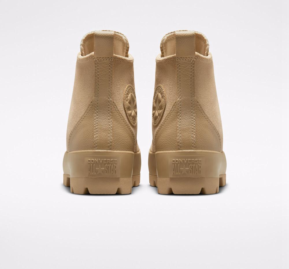 Zapatos Plataforma Tenis Converse Lugged Chuck Taylor All Star High Top Mujer Kaki Kaki  Colombia |  YORAB-6409