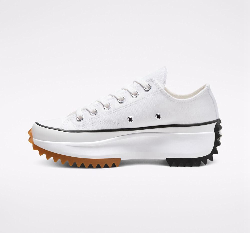 Zapatos Plataforma Tenis Converse Run Star Hike Unisex Low Top Hombre Blancas Negras  Colombia |  ARKEO-5763